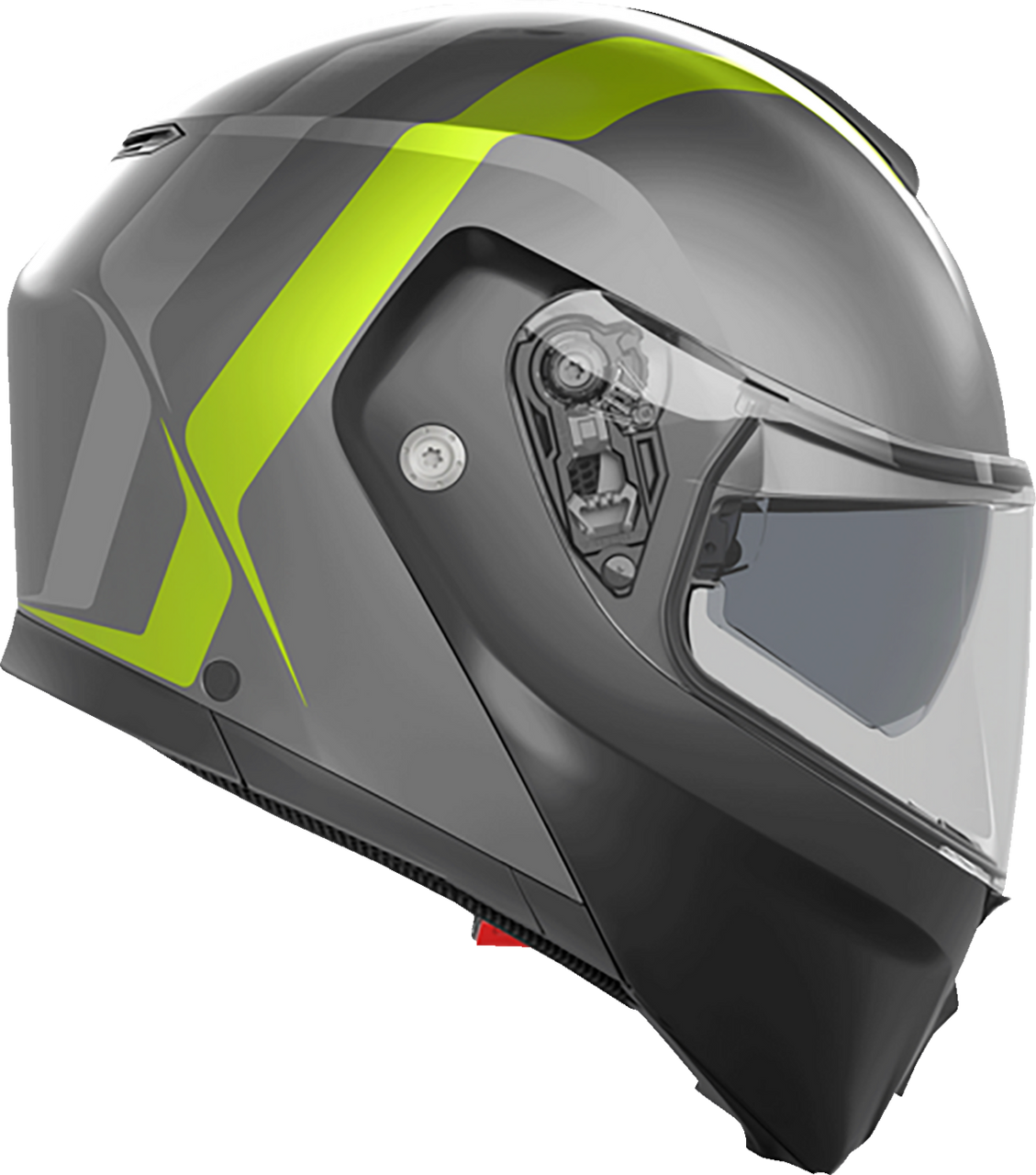 AGV Streetmodular Modular Helmet Resia Matte Gray/Black/Yellow Fluo