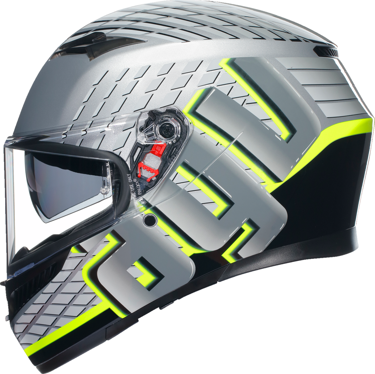 AGV K3 Helmet Fortify Gray/Black/Yellow Fluo