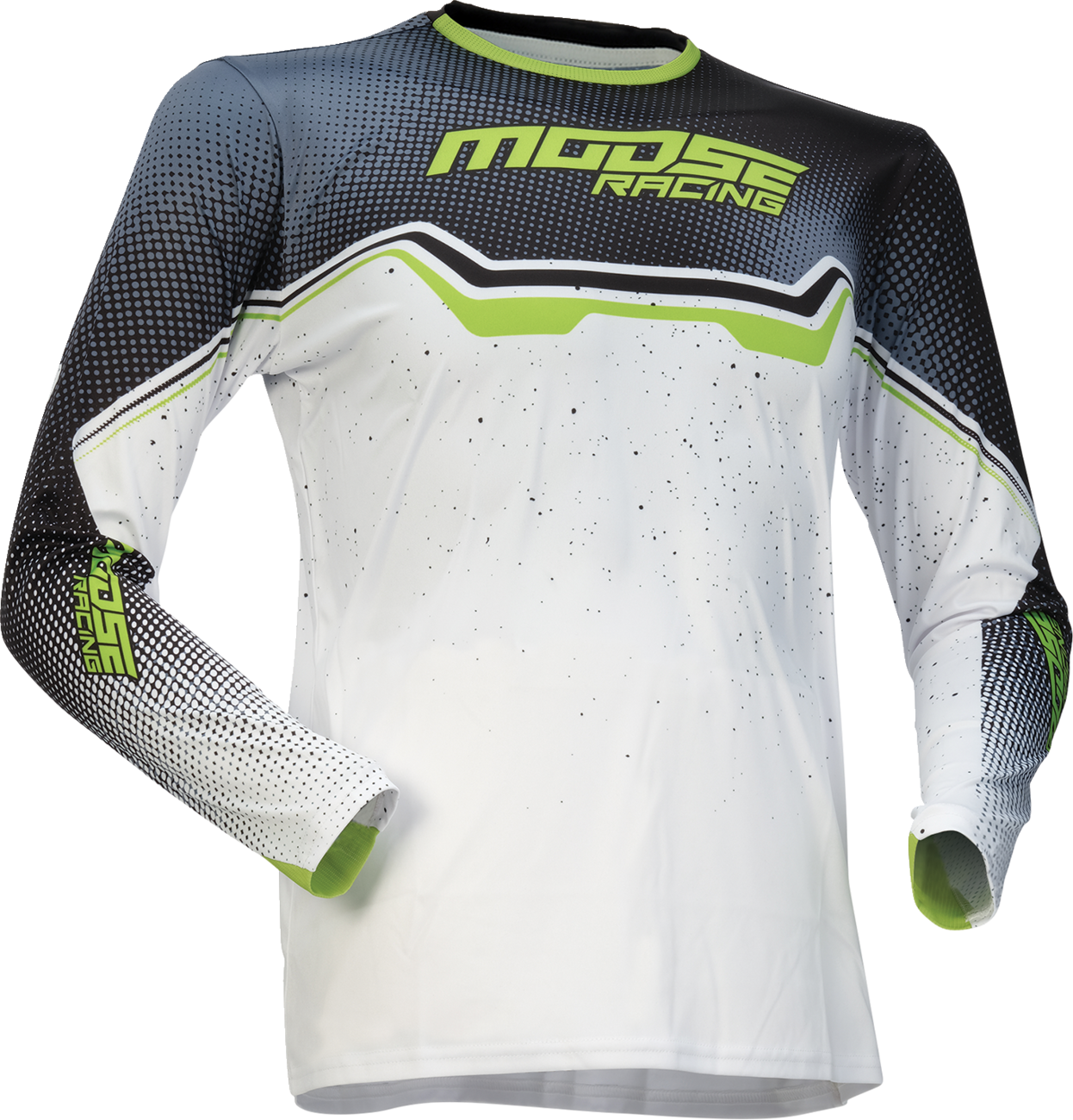Moose Racing 2026 Youth Qualifier Jersey White/Black/Green