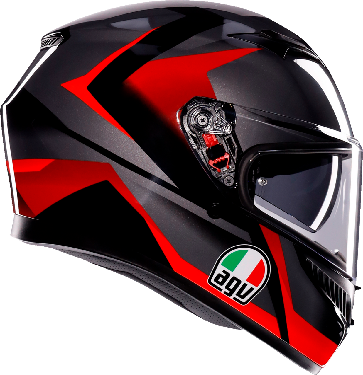 AGV K3 Full Face Helmet Striga Black/Gray/Red