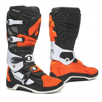 Forma Pilot Offroad Boots - White/Orange