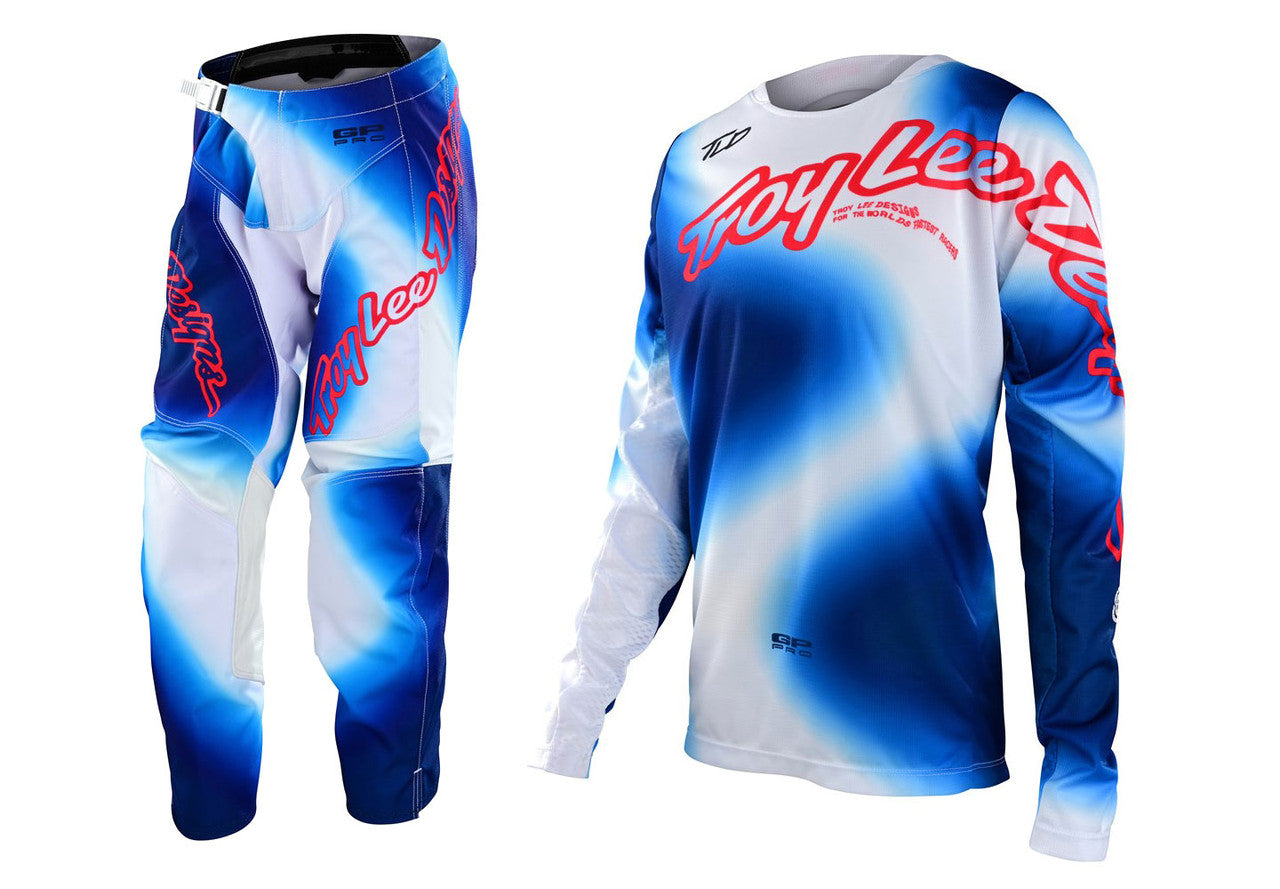 Troy Lee Designs 2023 Youth GP Pro Lucid Jersey Pant Combo White/Blue