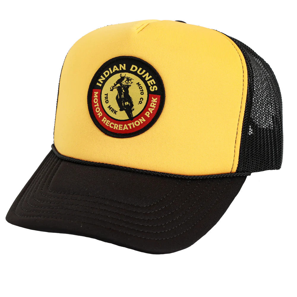 Indian Dunes Park Trucker Snapback Hat - Yellow