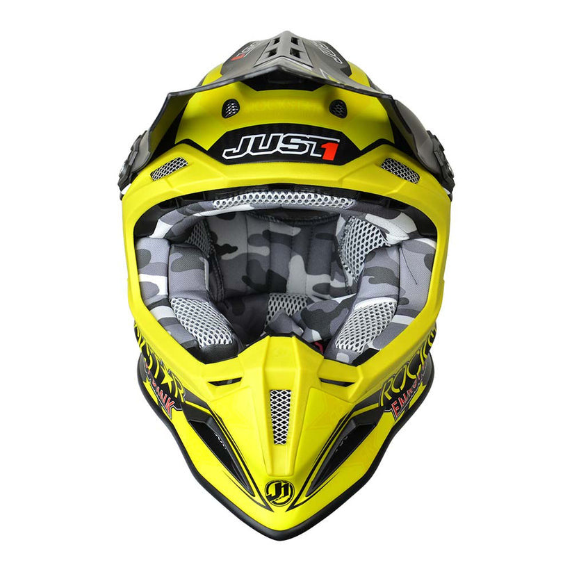 JUST1 J12 Carbon Rockstar Offroad Helmet with Goggle