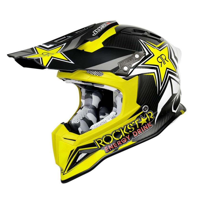 JUST1 J12 Carbon Rockstar Offroad Helmet with Goggle