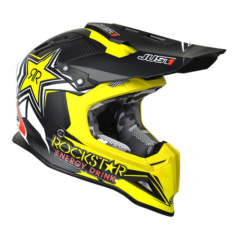 JUST1 J12 Carbon Rockstar Offroad Helmet with Goggle