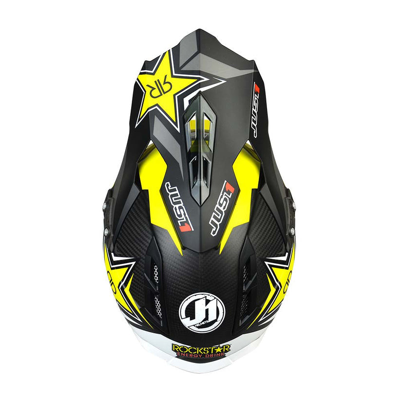 JUST1 J12 Carbon Rockstar Offroad Helmet with Goggle