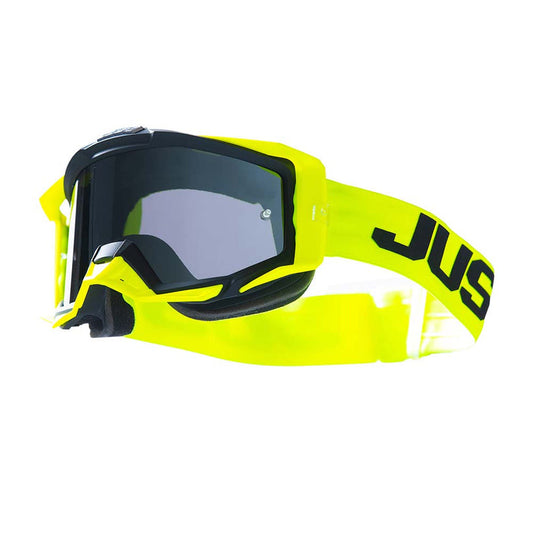 JUST1 Iris 2.0 Moto Goggle Logo Yellow - Fluo