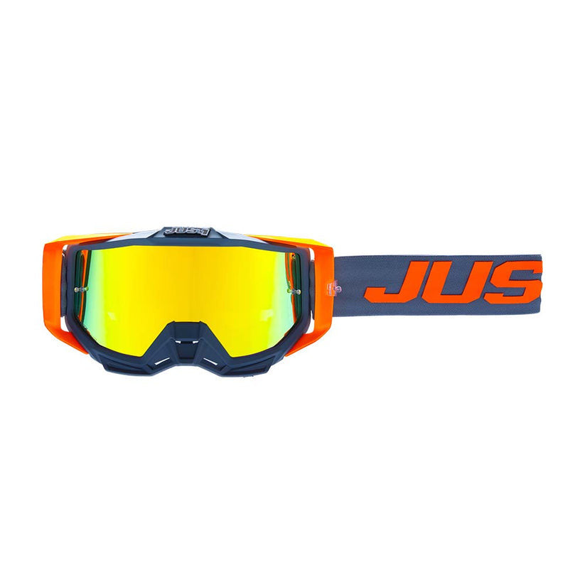 JUST1 Iris 2.0 Moto Goggle Logo Orange - Grey