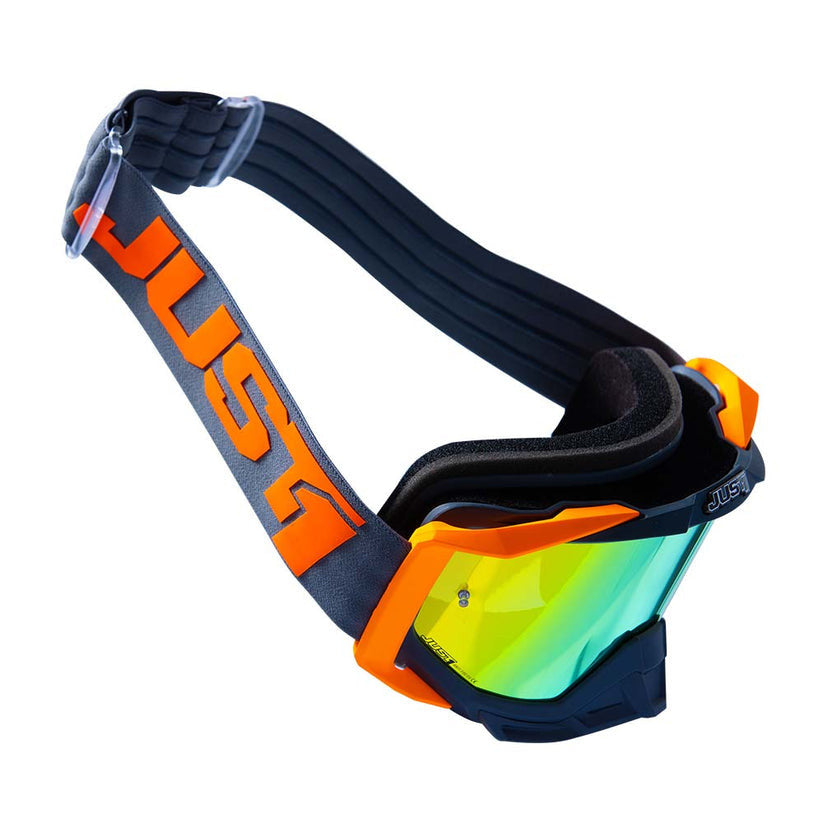 JUST1 Iris 2.0 Moto Goggle Logo Orange - Grey