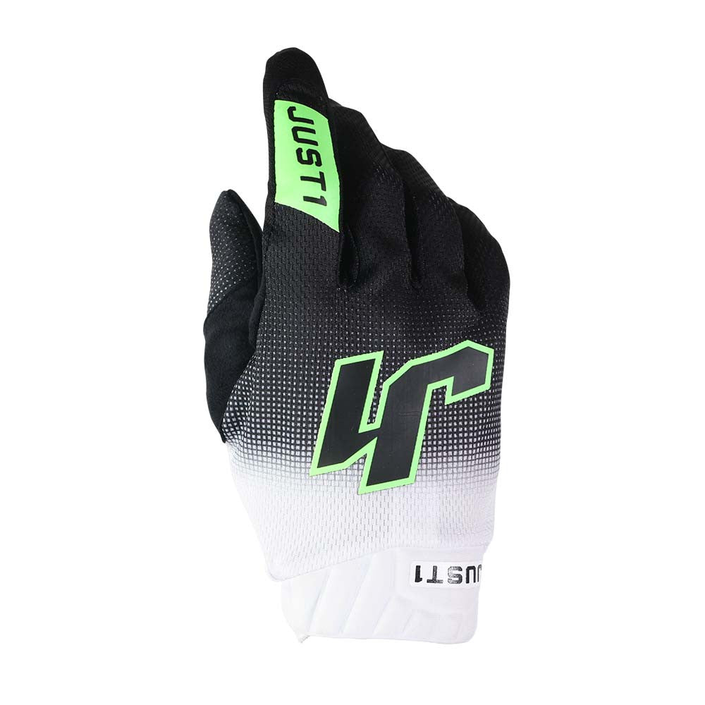 JUST1 Moto Flex 2.0 Gloves White Transition Green Black