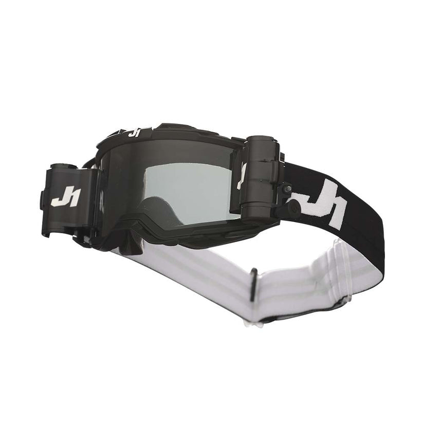 JUST1 Nerve Plus Goggle Solid Black - White