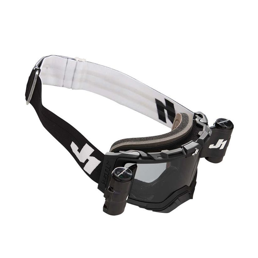 JUST1 Nerve Plus Goggle Solid Black - White