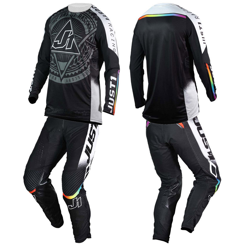 JUST1 2025 Moto Flex 2.0 Jersey Pant Combo Black The Speed Side
