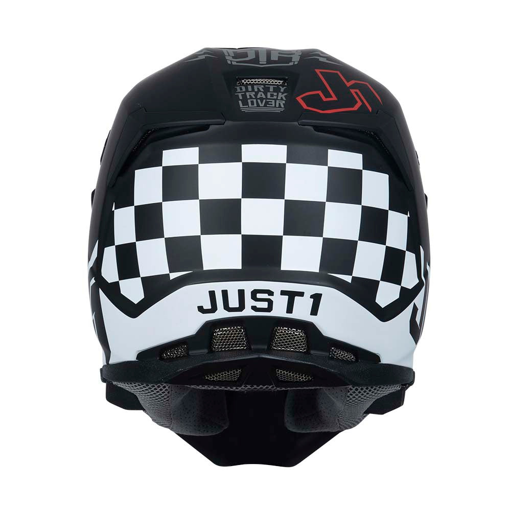 Just 1 J22F Flagman Offroad Helmet Red/Titanium/Black