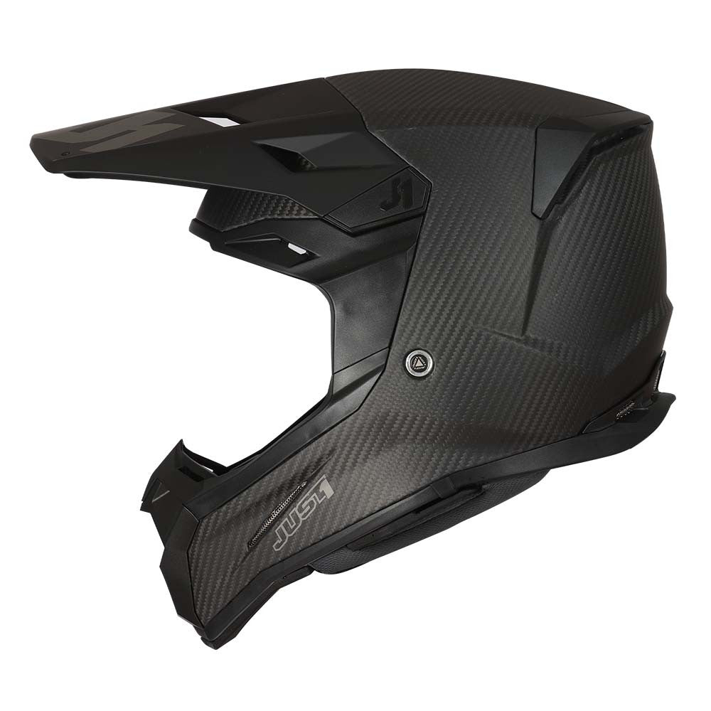 JUST1 Youth J22 Carbon Offroad Helmet Flat Black Trans Carbon