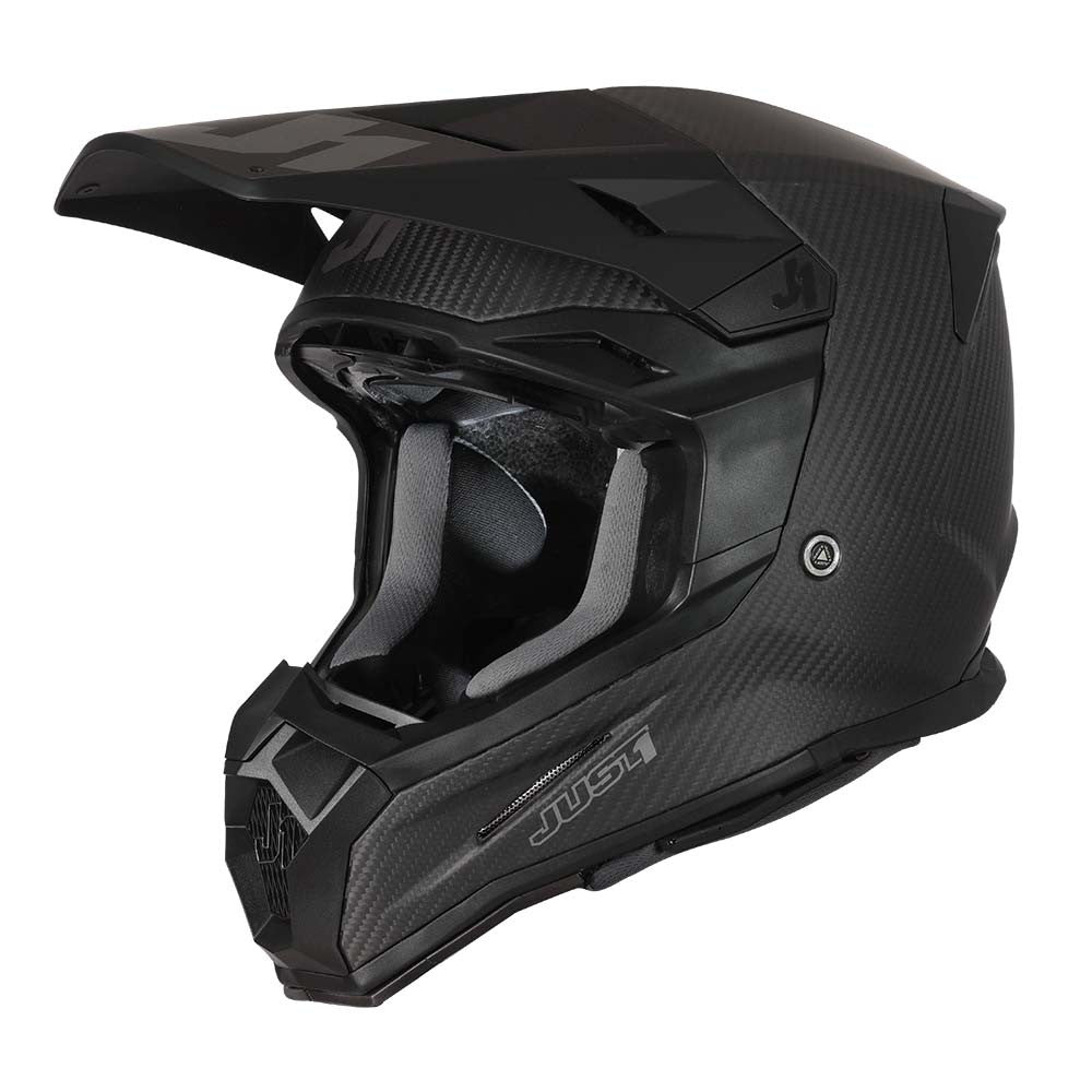 JUST1 Youth J22 Carbon Offroad Helmet Flat Black Trans Carbon