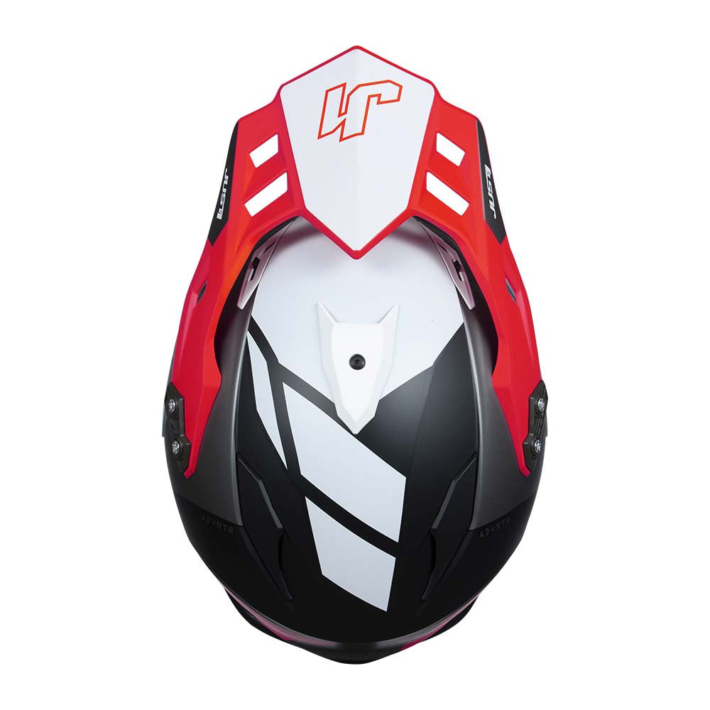 JUST1 J34 Pro Outerspace Adventure Dual Sport Helmet Black/Red/White