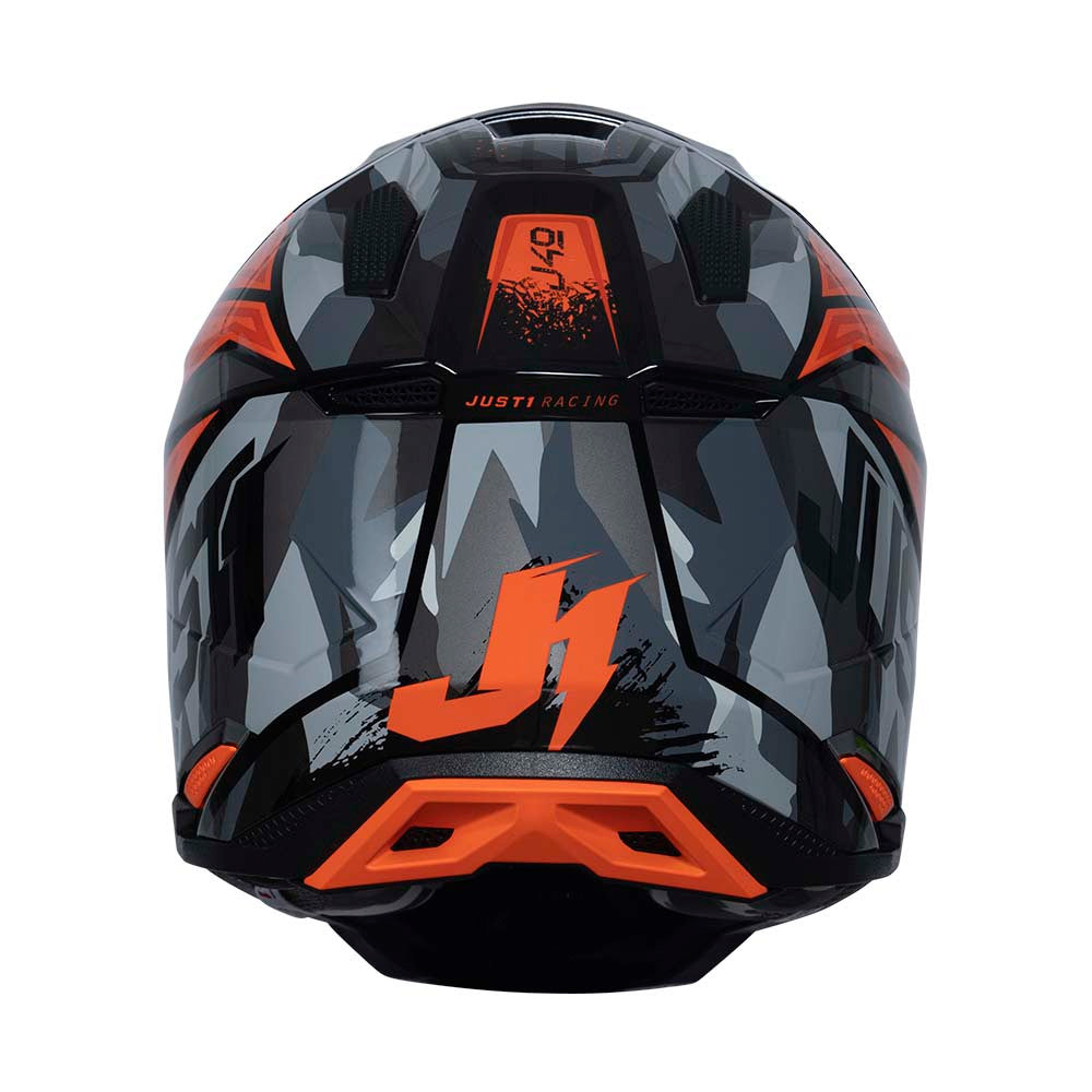 JUST1 J40 Shooter Offroad Helmet Camo Orange/Black