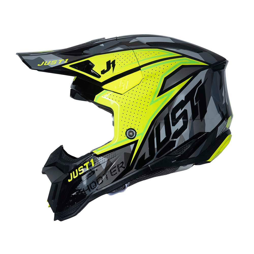 JUST1 J40 Shooter Offroad Helmet Camo Yellow Fluo/Black