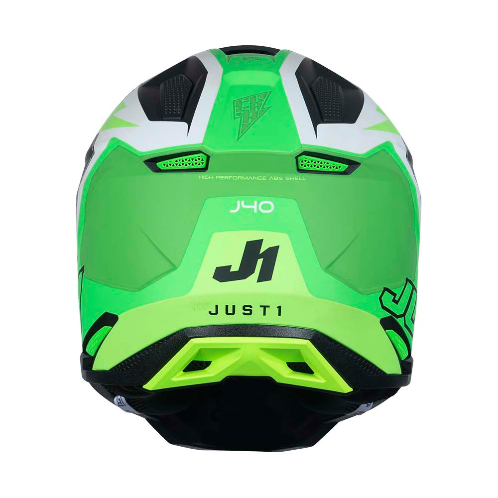 JUST1 J40 Flash Offroad Helmet Fluo Green/White/Black