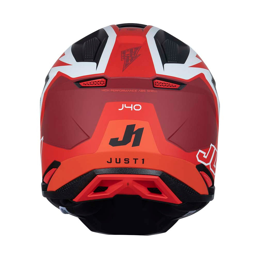 JUST1 J40 Flash Offroad Helmet Red/White/Black