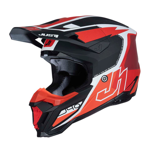 JUST1 J40 Flash Offroad Helmet Red/White/Black