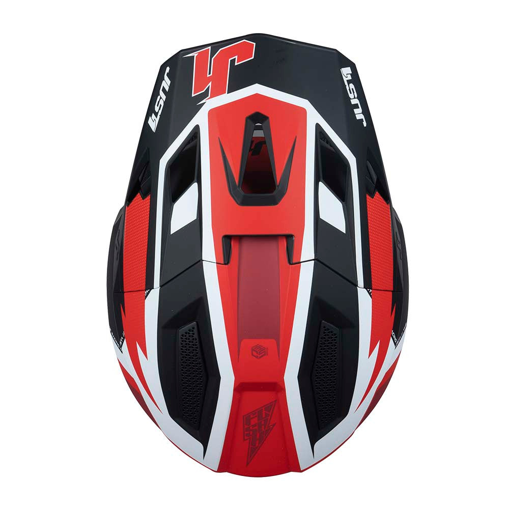 JUST1 J40 Flash Offroad Helmet Red/White/Black