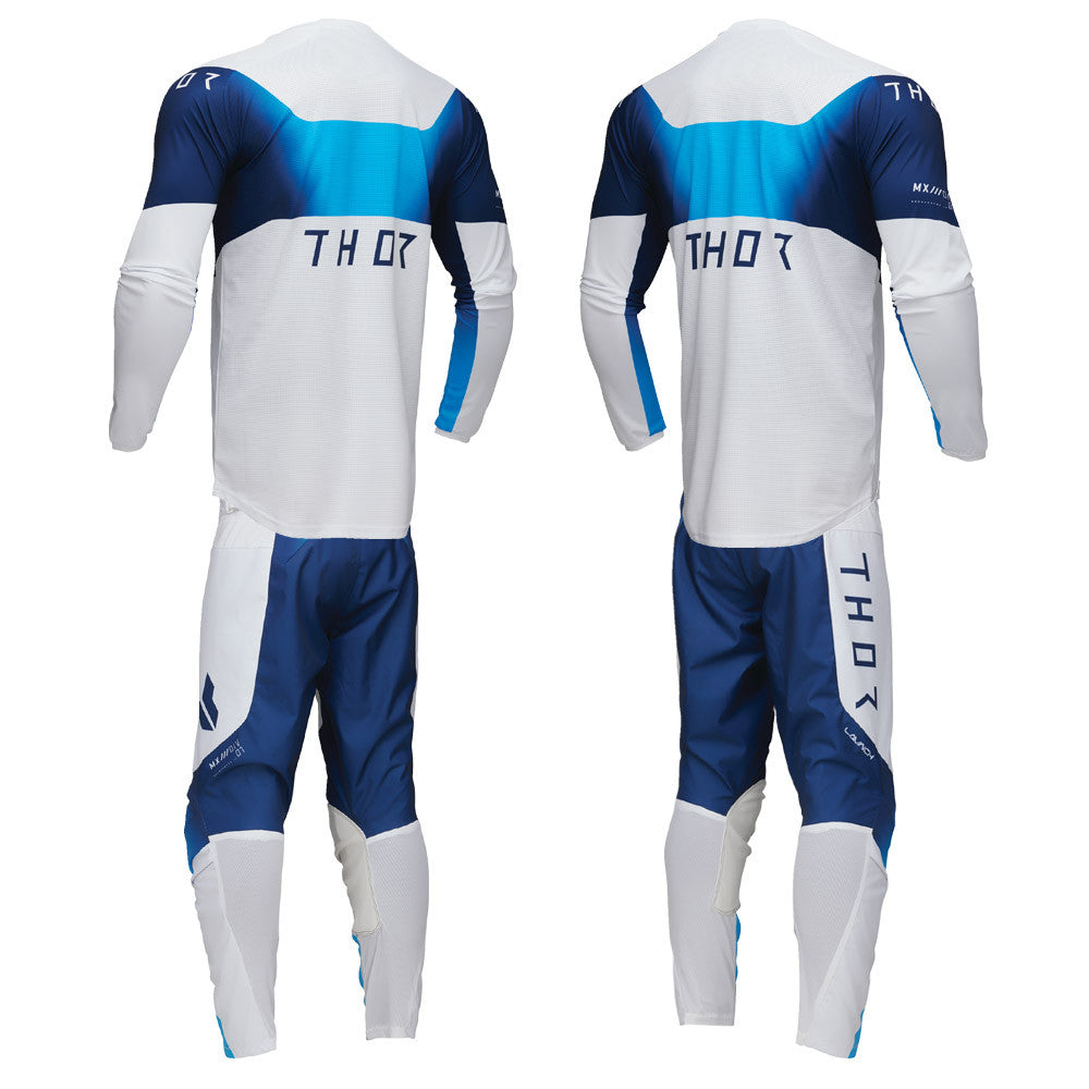 Thor 2025 LAUNCHMODE Storm Jersey Pant Combo White