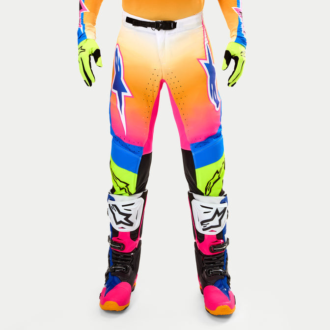 Alpinestars Limited Edition Supertech LE Coast Pant - White/Dark Blue/Pink Fluo