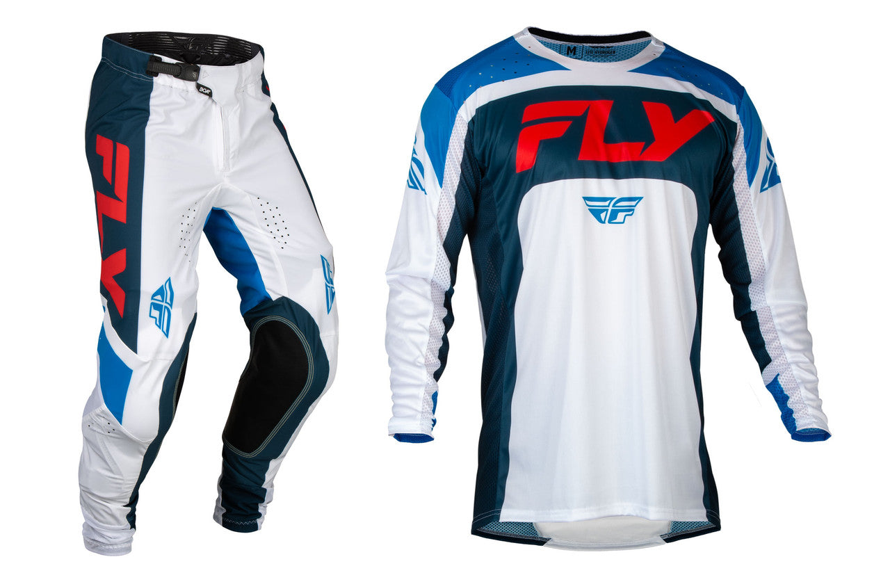 FLY Racing 2024 Lite Jersey Pant Combo Red/White/Navy