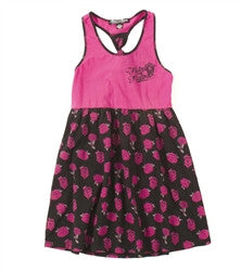 Metal Mulisha Girls Youth Princess Dress - Hot Pink