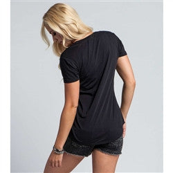 Metal Mulisha Womens Anti Est Scoop Tee - Black