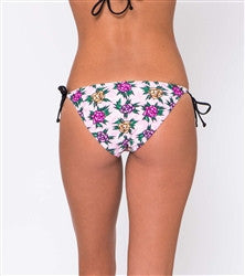 Metal Mulisha Womens Gypsy Rose Stringer Bikini Bottom - Hot Pink