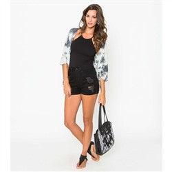 Metal Mulisha Womens Not Enough Kimono - Black