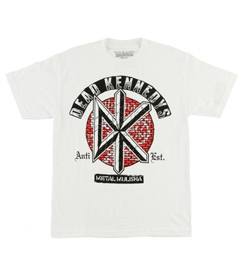 Metal Mulisha Dead Kennedys Bricks Tee - White - Medium