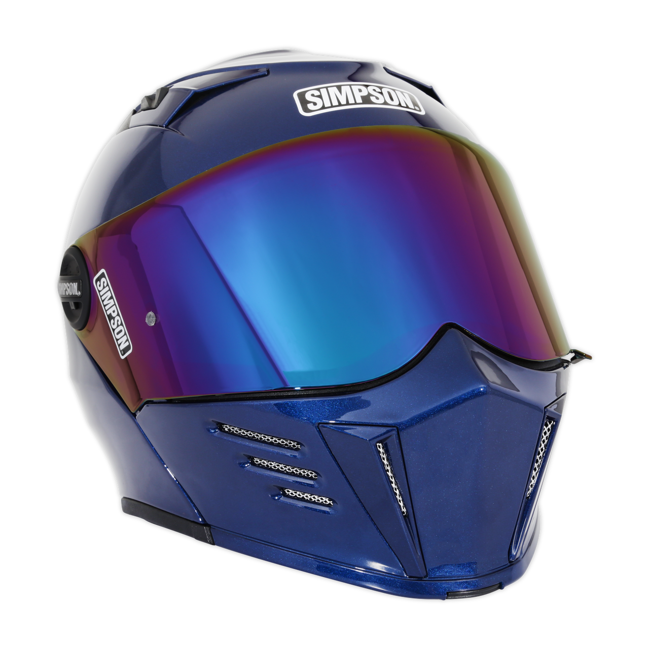 Simpson Limited Edition MOD Bandit Helmet Fly By Metallic Navy Blue