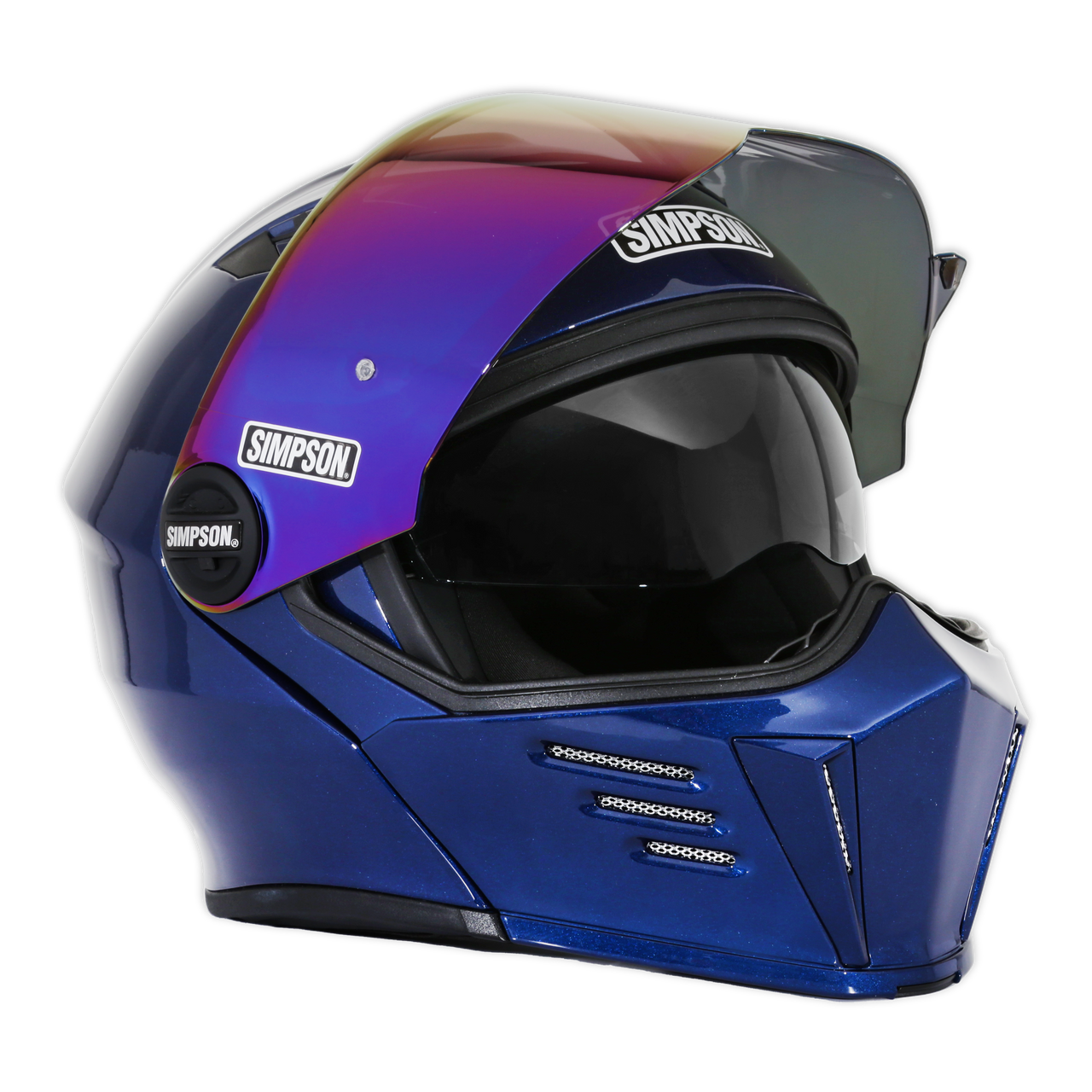 Simpson Limited Edition MOD Bandit Helmet Fly By Metallic Navy Blue