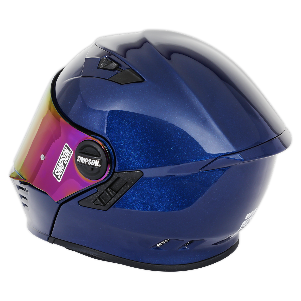 Simpson Limited Edition MOD Bandit Helmet Fly By Metallic Navy Blue