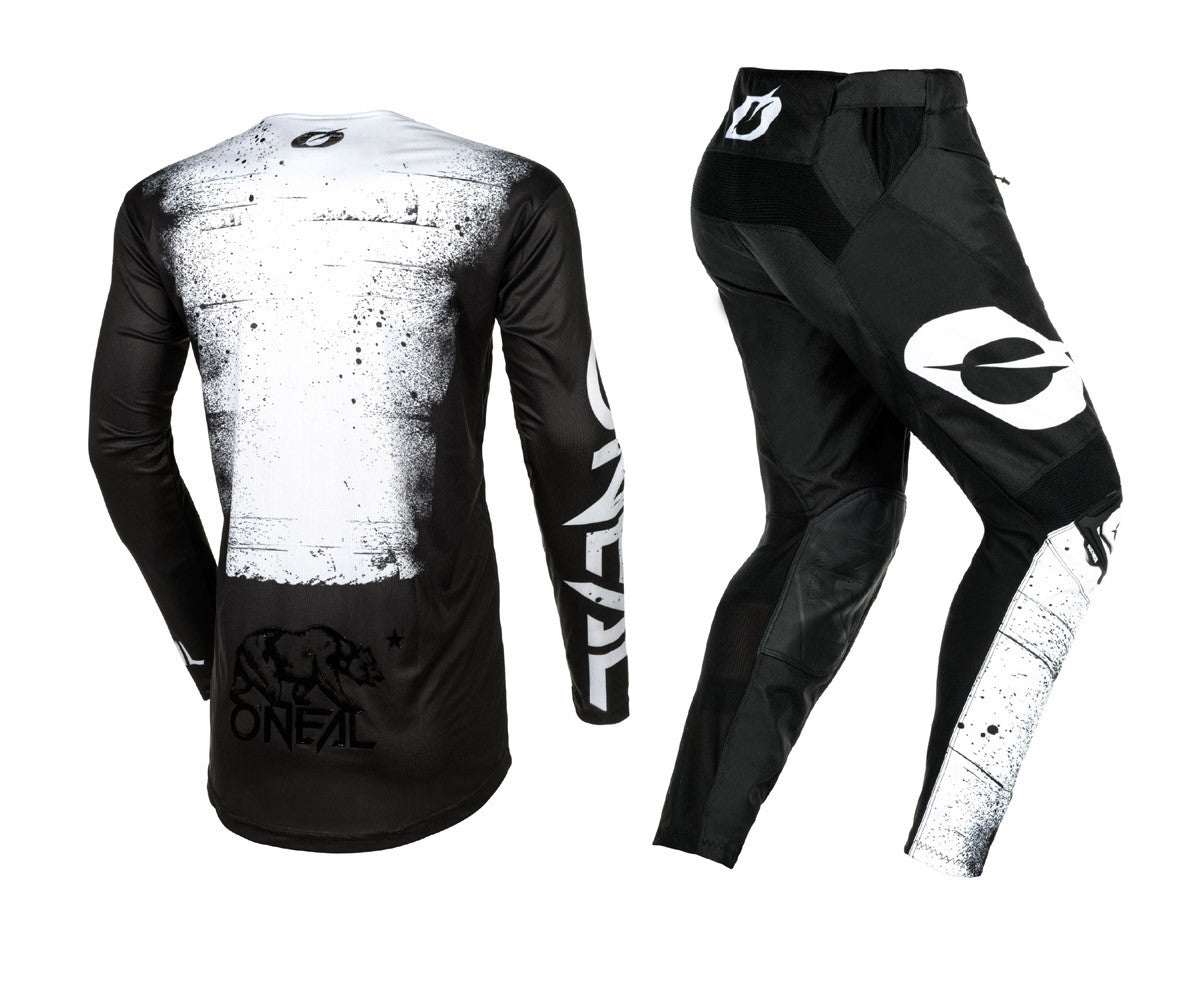 O'Neal 2025 Youth Mayhem Scarz Jersey Pant Combo Black/White