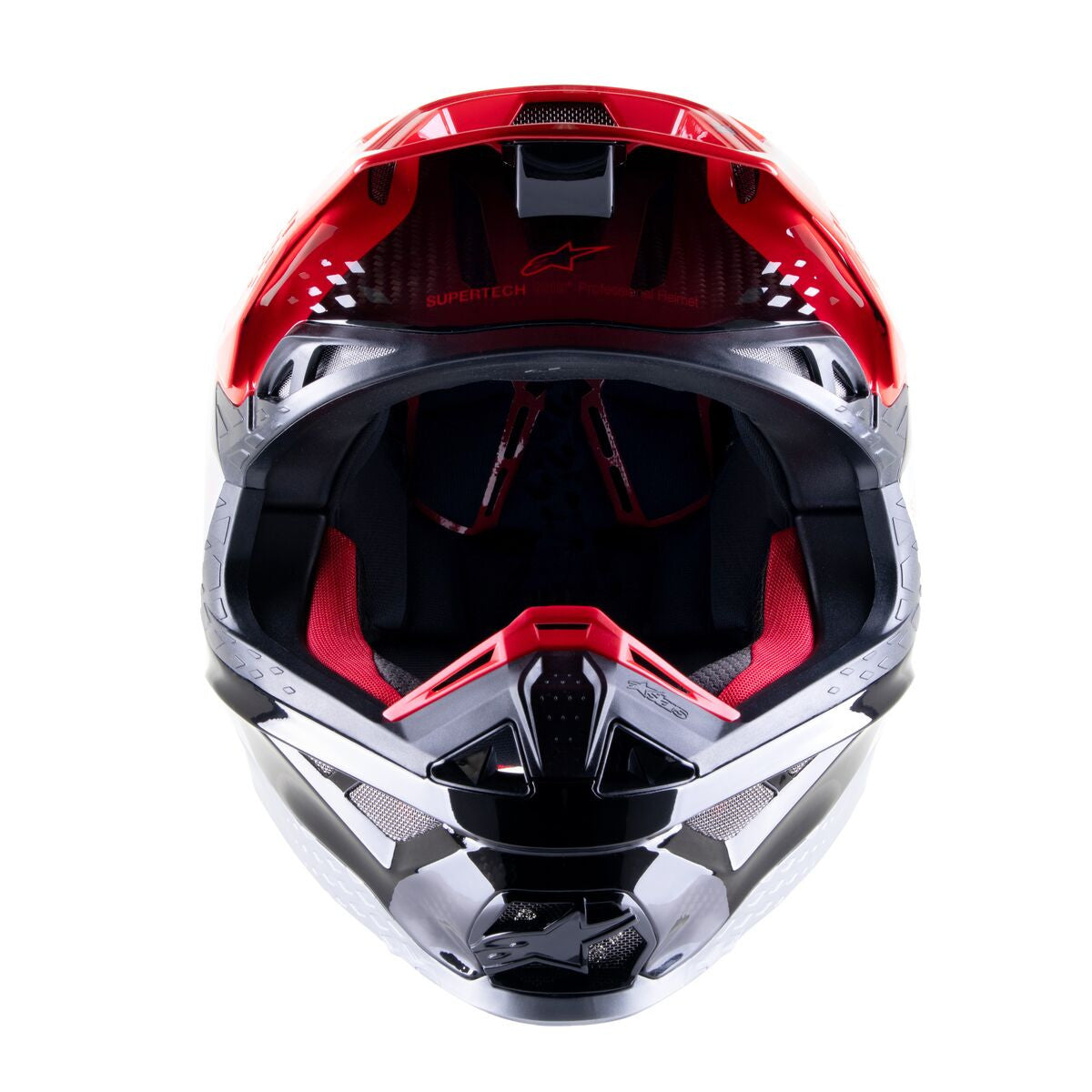 Alpinestars Limited Edition Acumen S-M10 Helmet Red Flake/Black/Silver