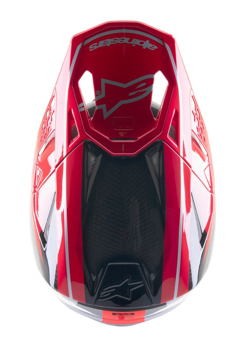 Alpinestars Limited Edition Acumen S-M10 Helmet Red Flake/Black/Silver
