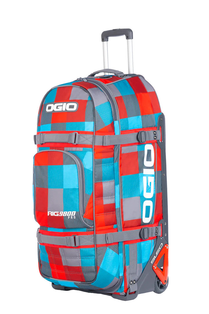 OGIO RIG 9800 PRO Blockade Red Wheeled Gearbag with Boot Bag
