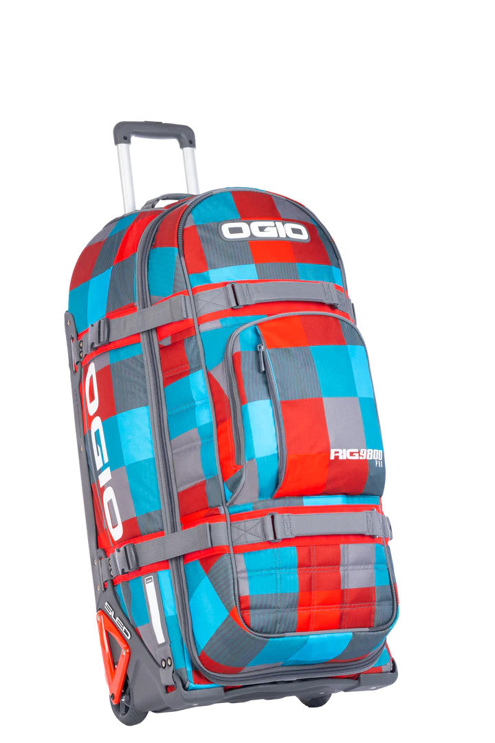 OGIO RIG 9800 PRO Blockade Red Wheeled Gearbag with Boot Bag