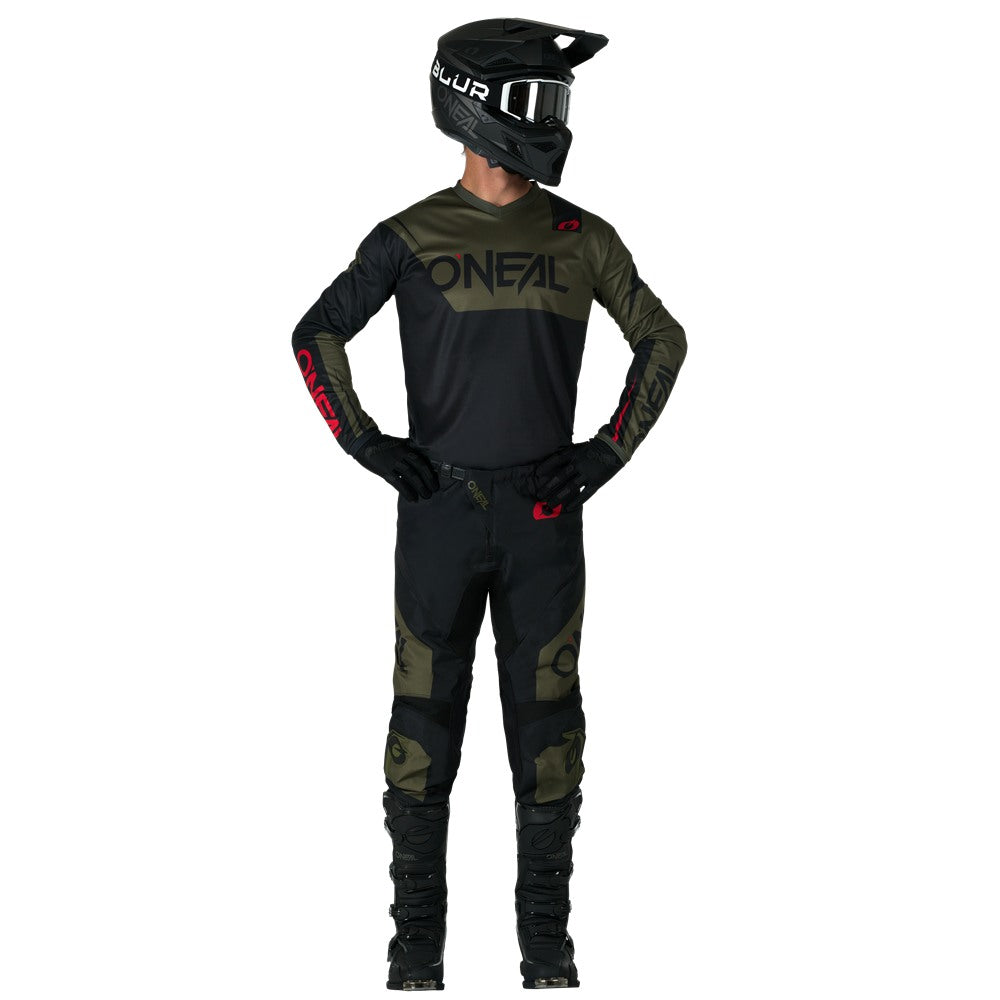 O'Neal 2026 Element Racewear Black/Olive Jersey Pant Combo
