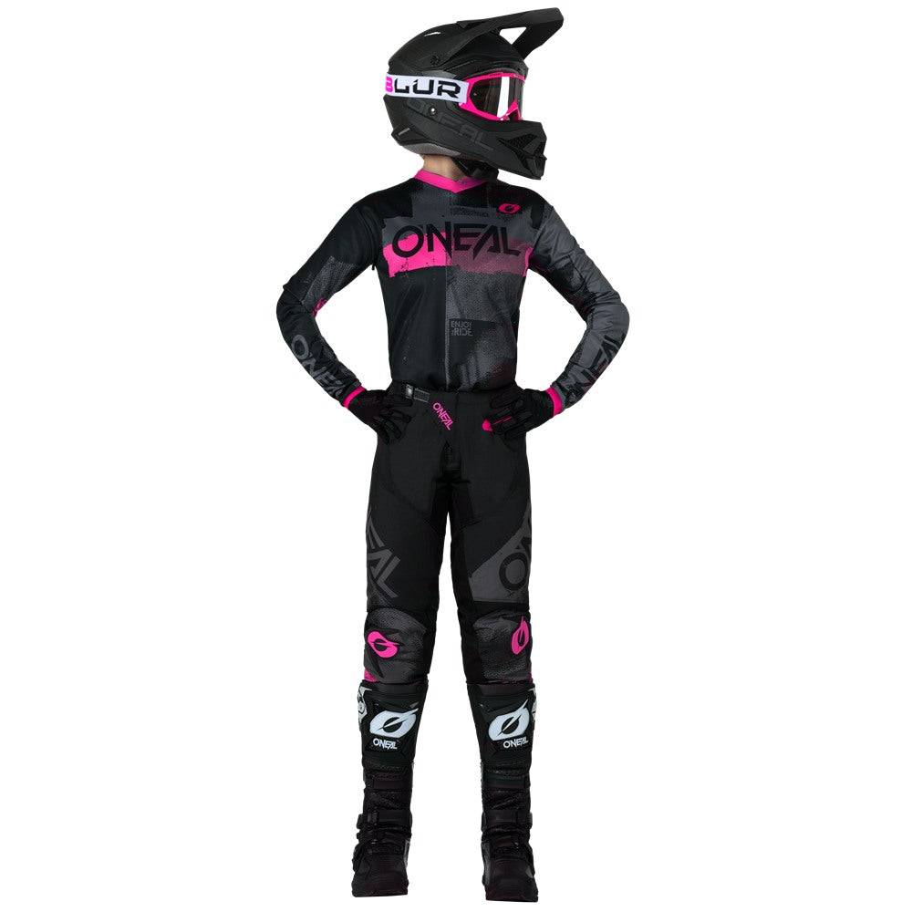 O'Neal 2026 Womens Element Roller Black/Pink Jersey Pant Combo