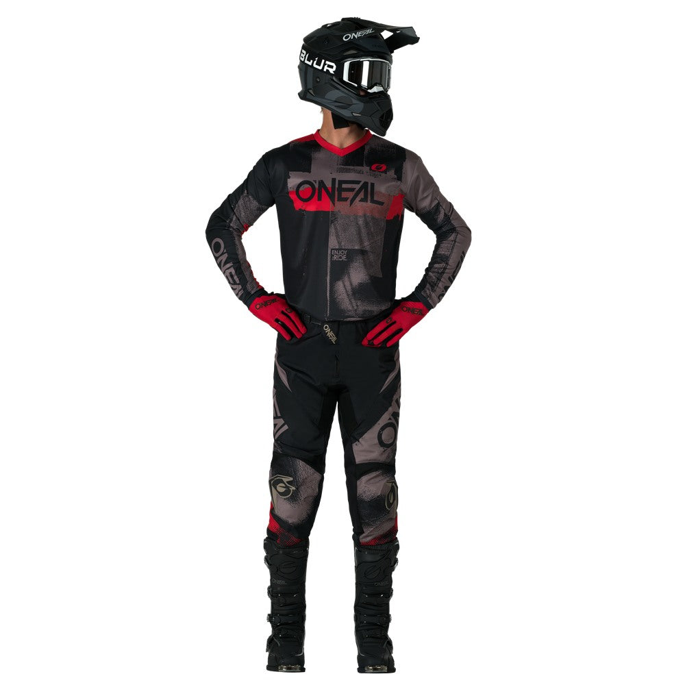 O'Neal 2026 Element Roller Gray/Red Jersey Pant Combo