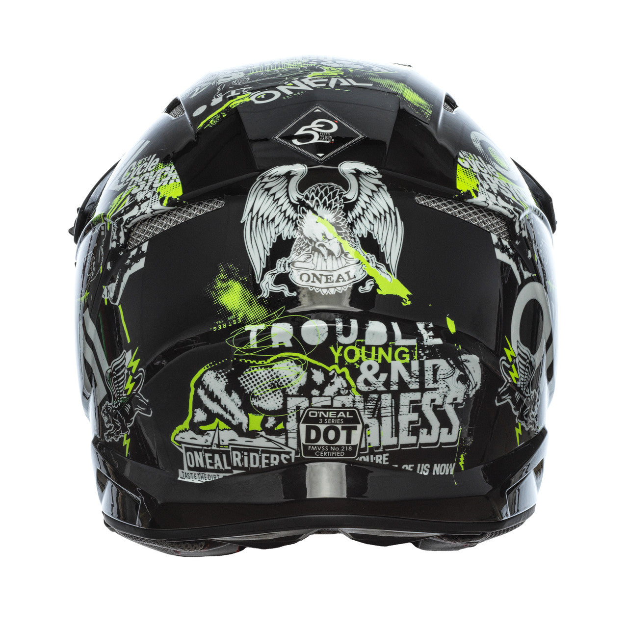 Oneal 2024 3 Series Helmet - Attack 2.0 Black/Neon Yellow