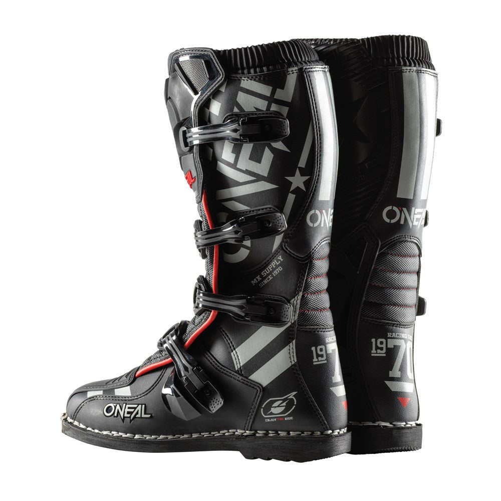 Oneal 2025 Element Squadron Boots - Black/White/Red