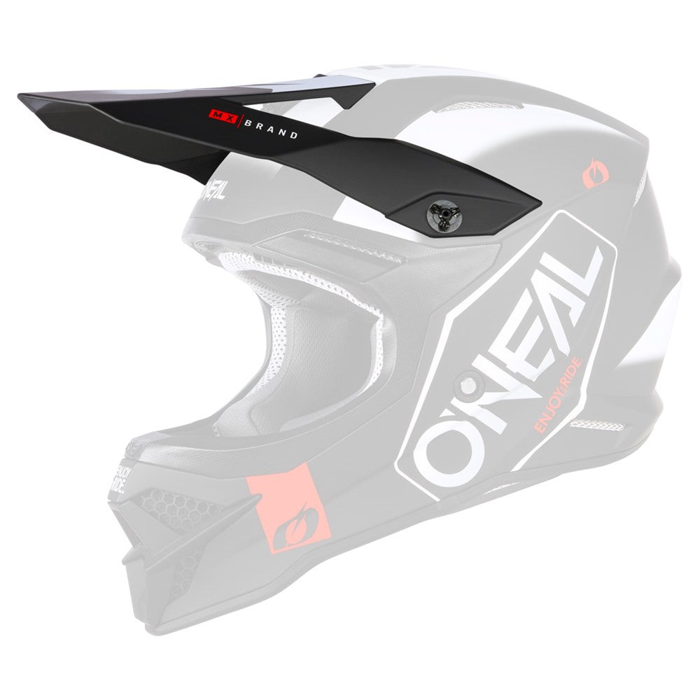 Oneal 3 Series Hexx V.23 Replacement Helmet Visor Black/White